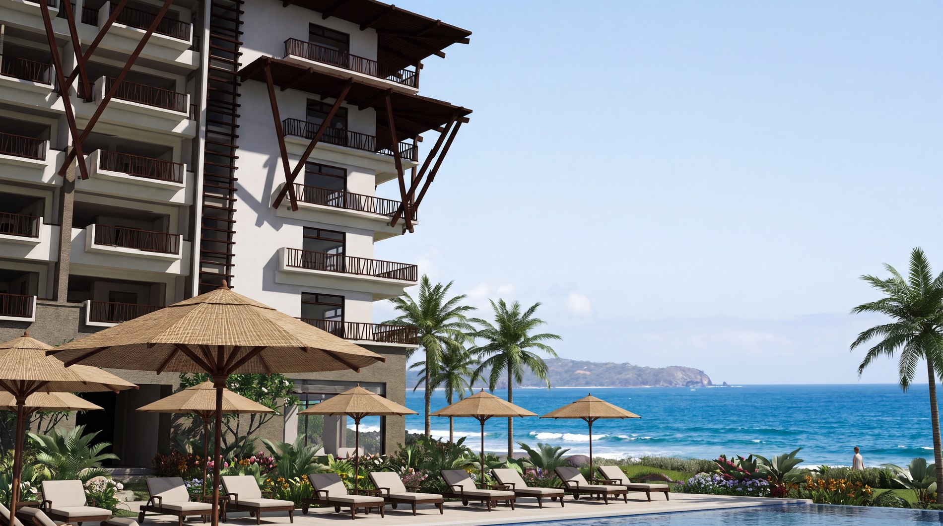 Architectural rendering of the Autograph Collection by Marriott ocean view at Playa Brasilito