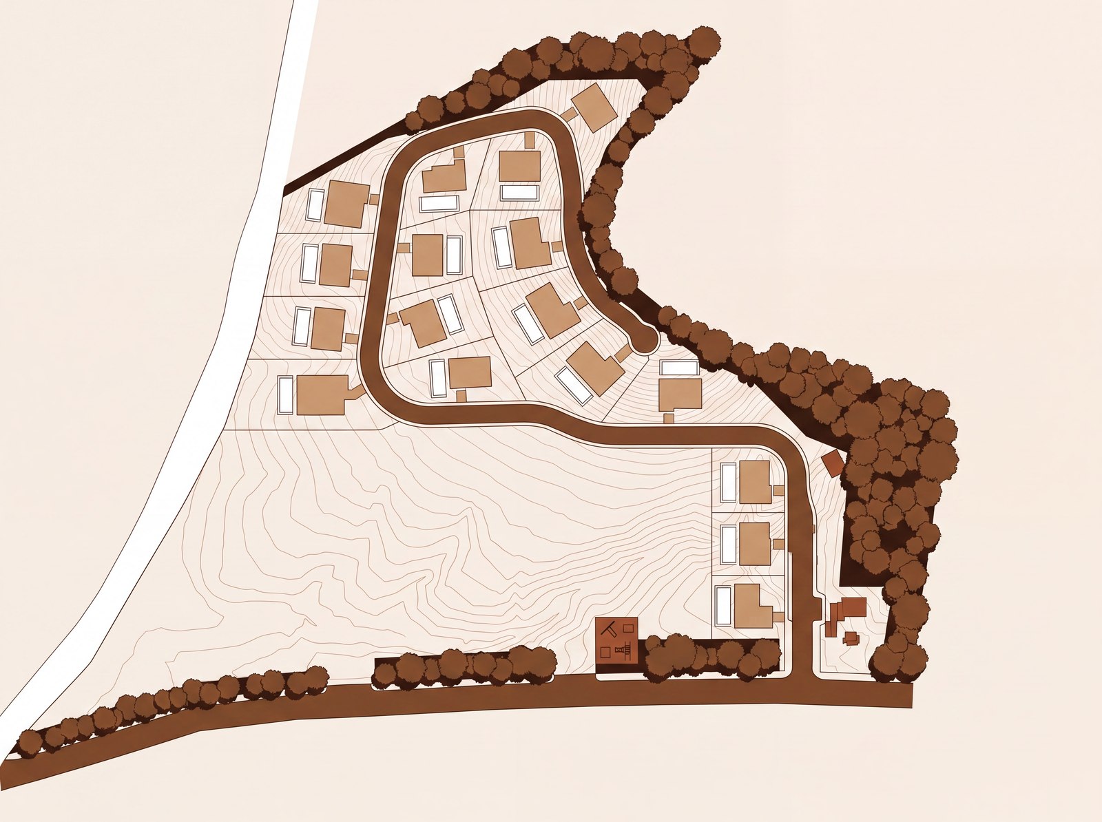 Papagayo Design Center branded master plan graphic of Cantomar