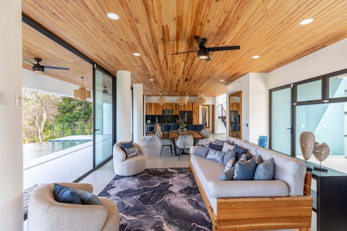 Photograph of Casa Alta, a contemporary high-end home in Nosara