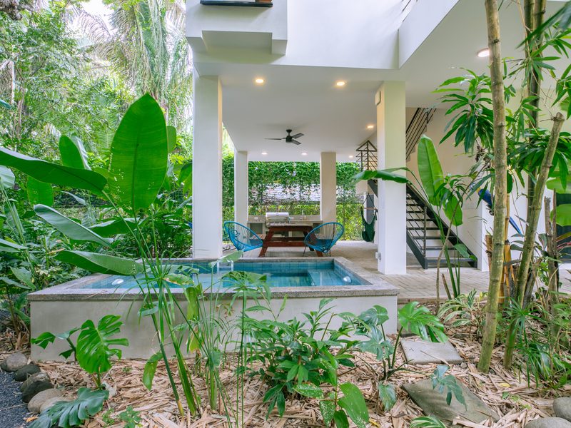 Photograph of Casa Cascade, a contemporary tropical high-end home in Playa Guiones, Nosara