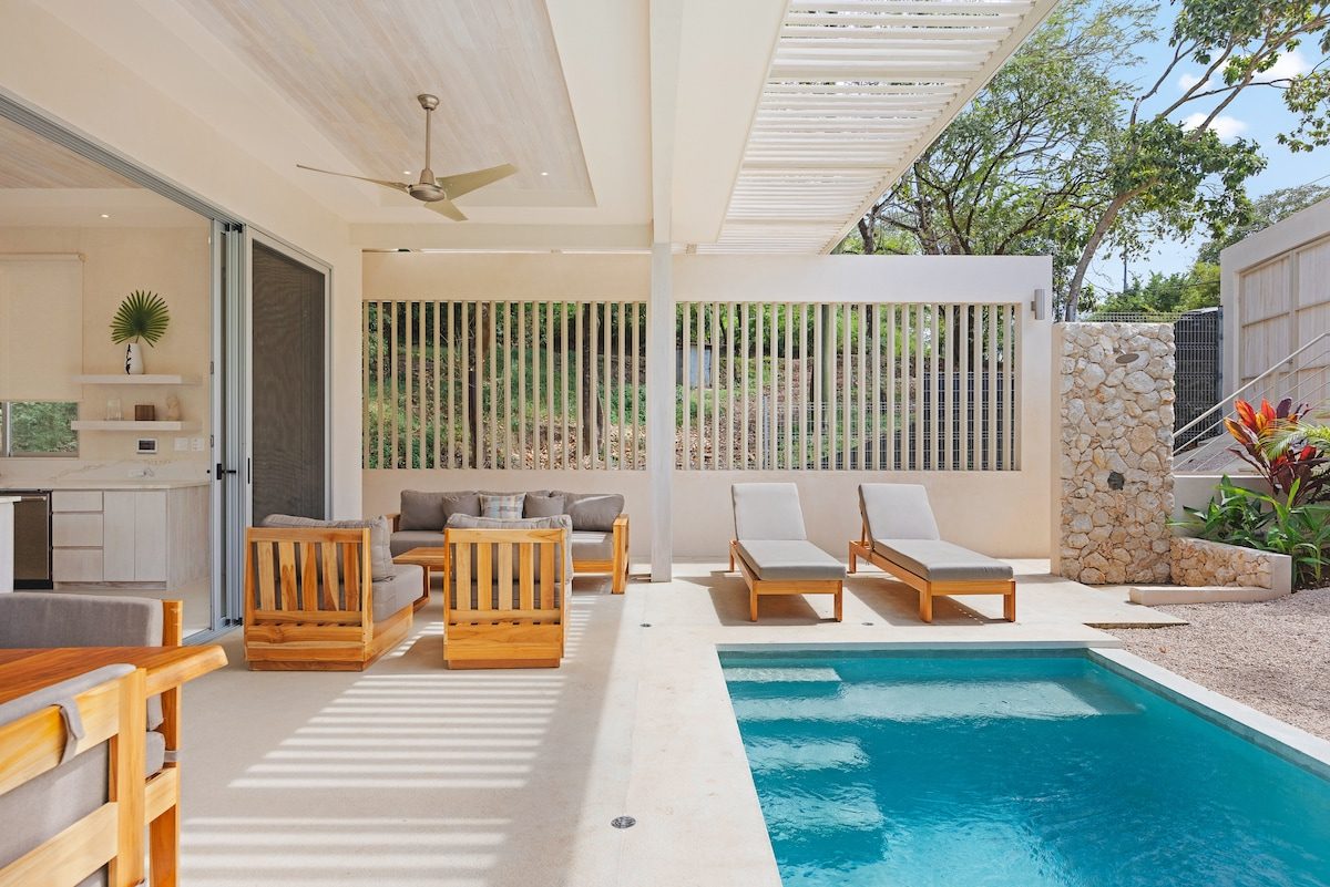 Photograph of Casas Marea, a contemporary high-end home in Playa Pelada, Nosara