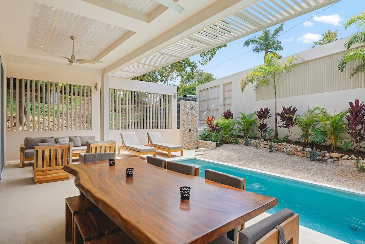 Photograph of Casas Marea, a contemporary high-end home in Playa Pelada, Nosara