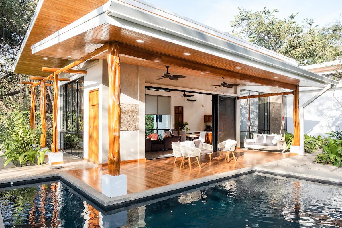 Photograph of Casa Fisher, a contemporary high-end home in Nosara