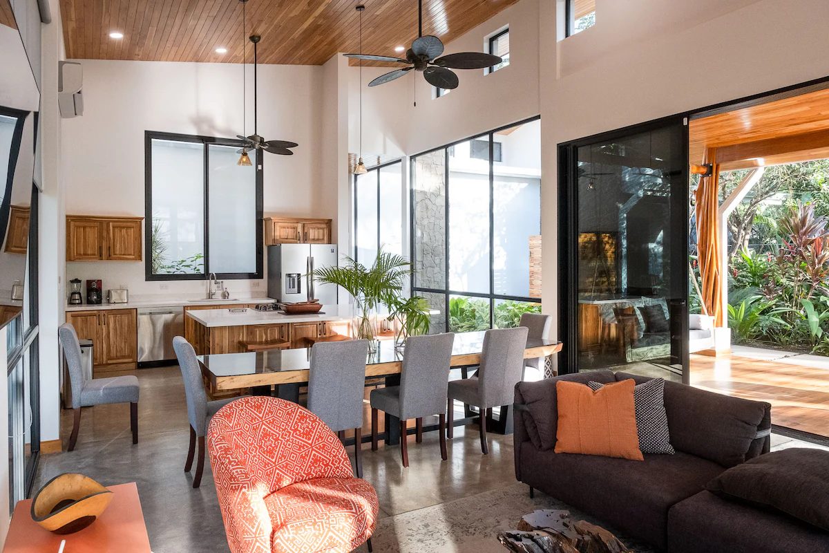 Photograph of Casa Fisher, a contemporary high-end home in Nosara