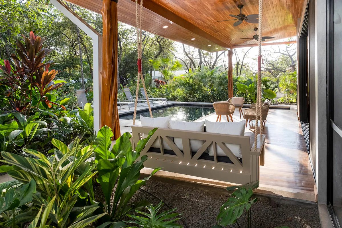 Photograph of Casa Fisher, a contemporary high-end home in Nosara