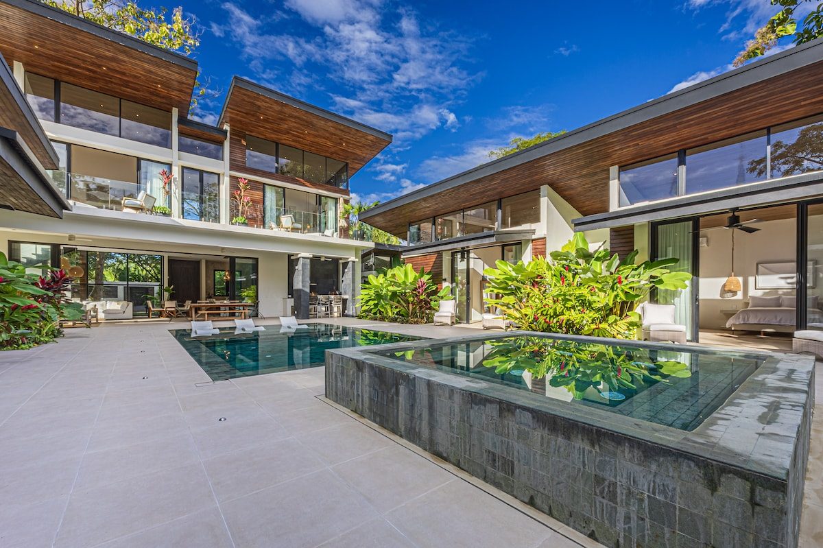 Photograph of Casa Teca, a contemporary tropical high-end home in Playa Pelada, Nosara