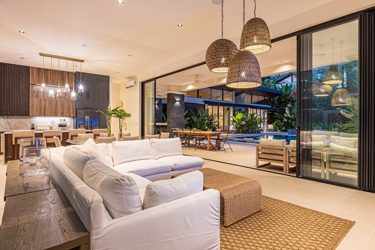 Photograph of Casa Teca, a contemporary tropical high-end home in Playa Pelada, Nosara