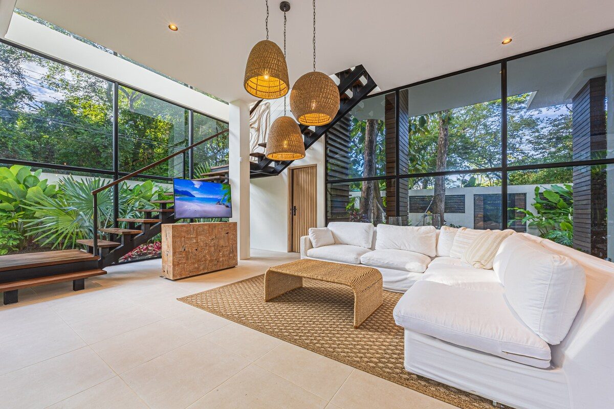 Photograph of Casa Teca, a contemporary tropical high-end home in Playa Pelada, Nosara