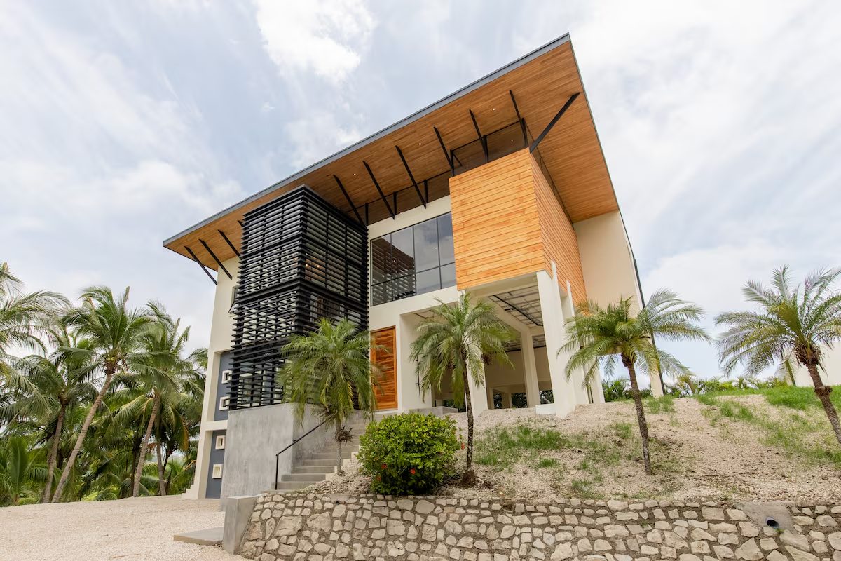 Photograph of Casa Celosía, a contemporary high-end home in Section K, Nosara