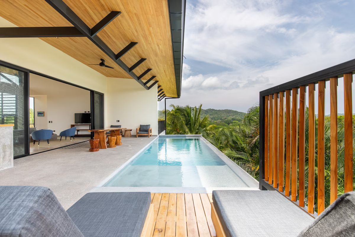 Photograph of Casa Celosía, a contemporary high-end home in Section K, Nosara