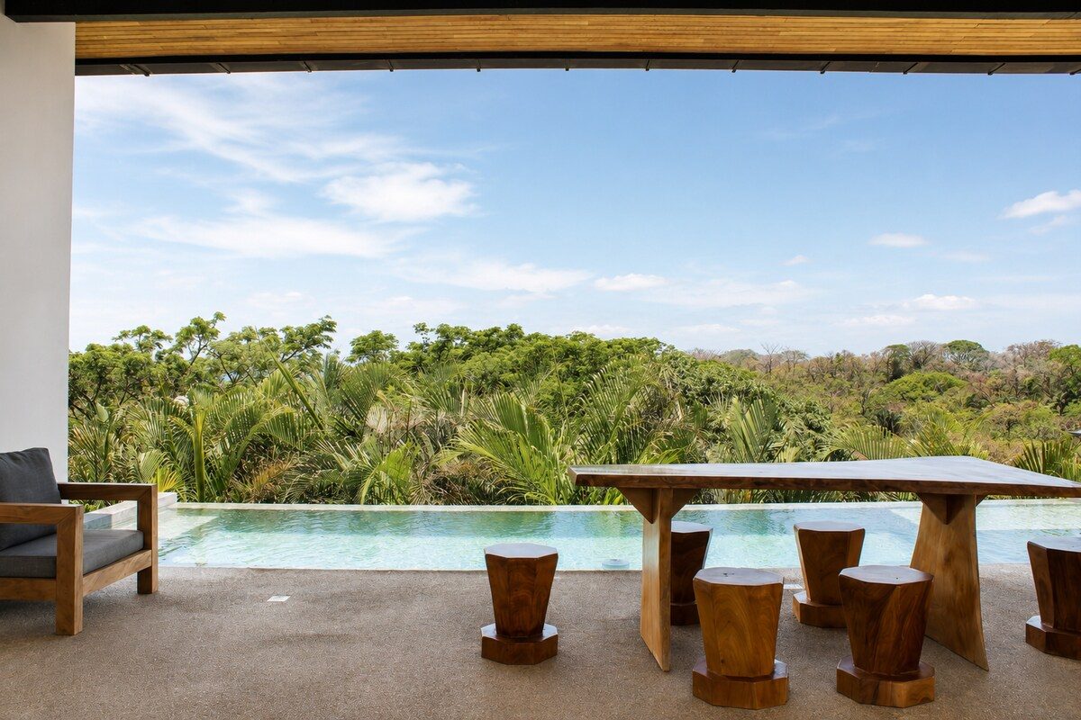 Photograph of Casa Celosía, a contemporary high-end home in Section K, Nosara