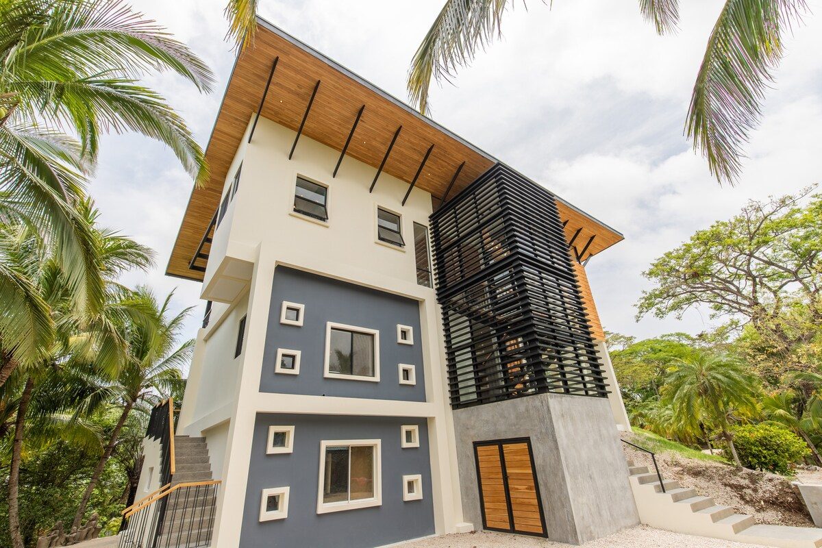 Photograph of Casa Celosía, a contemporary high-end home in Section K, Nosara