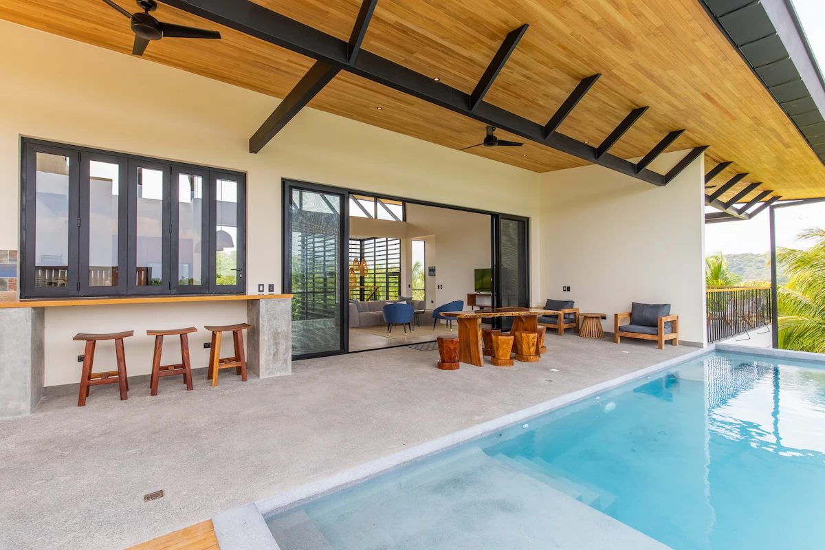 Photograph of Casa Celosía, a contemporary high-end home in Section K, Nosara