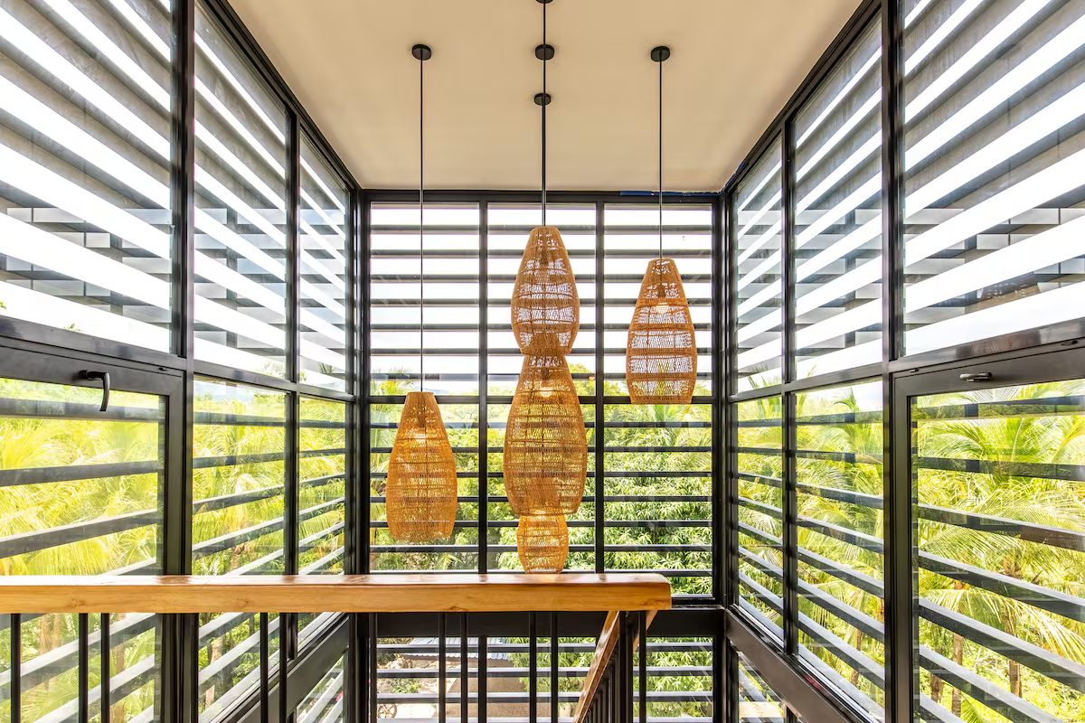 Photograph of Casa Celosía, a contemporary high-end home in Section K, Nosara