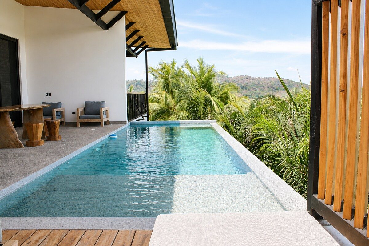 Photograph of Casa Celosía, a contemporary high-end home in Section K, Nosara