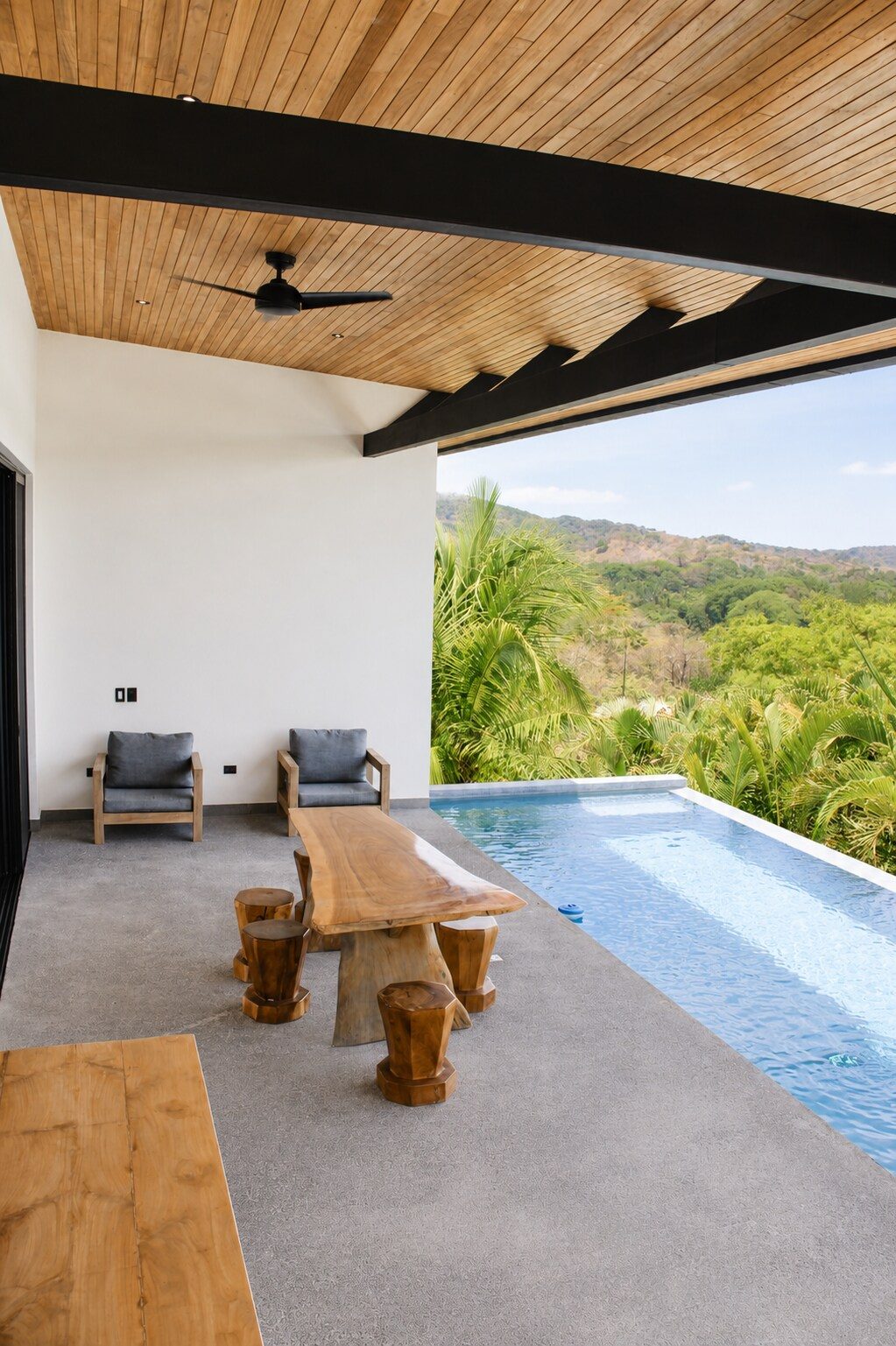 Photograph of Casa Celosía, a contemporary high-end home in Section K, Nosara