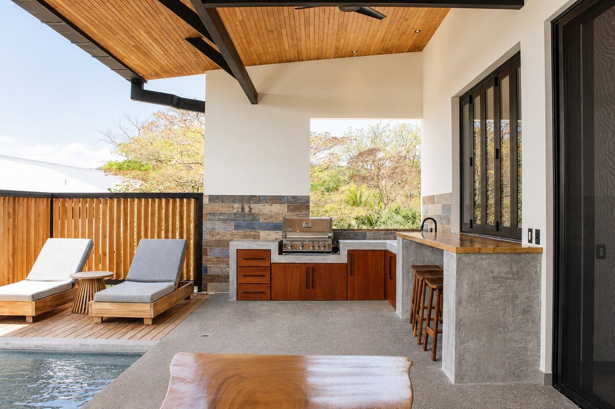 Photograph of Casa Celosía, a contemporary high-end home in Section K, Nosara