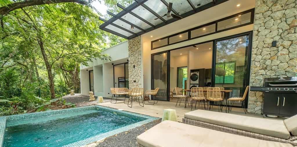 Photograph of Casas Piedra, a contemporary tropical high-end home in Playa Pelada, Nosara
