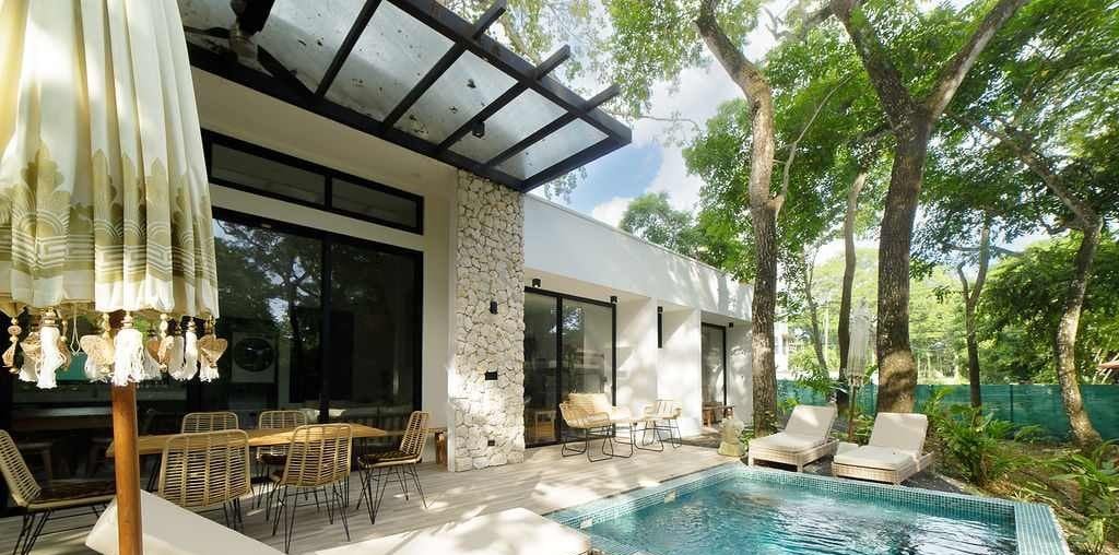 Photograph of Casas Piedra, a contemporary tropical high-end home in Playa Pelada, Nosara