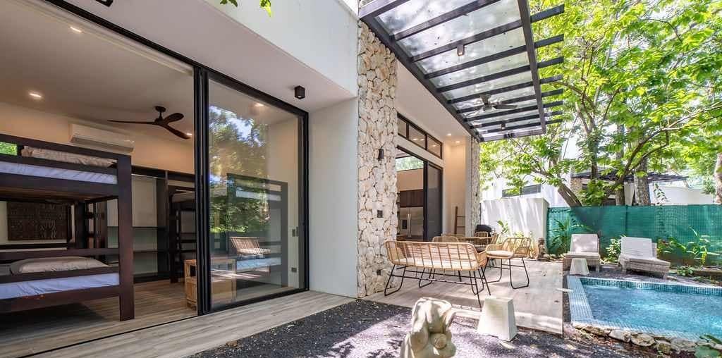 Photograph of Casas Piedra, a contemporary tropical high-end home in Playa Pelada, Nosara