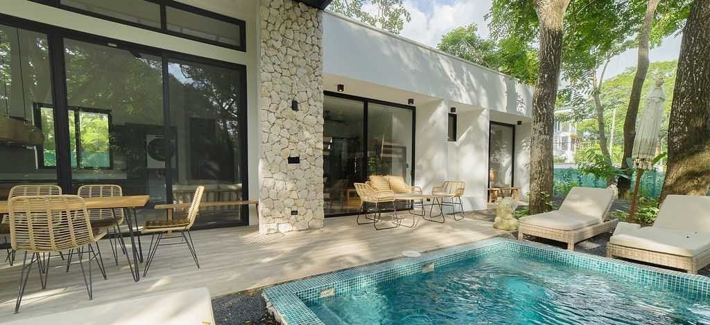 Photograph of Casas Piedra, a contemporary tropical high-end home in Playa Pelada, Nosara