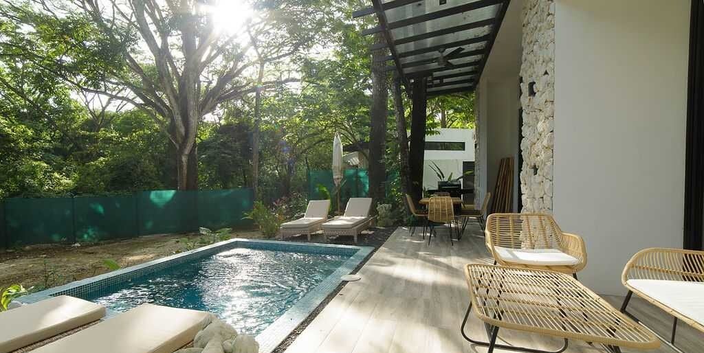 Photograph of Casas Piedra, a contemporary tropical high-end home in Playa Pelada, Nosara