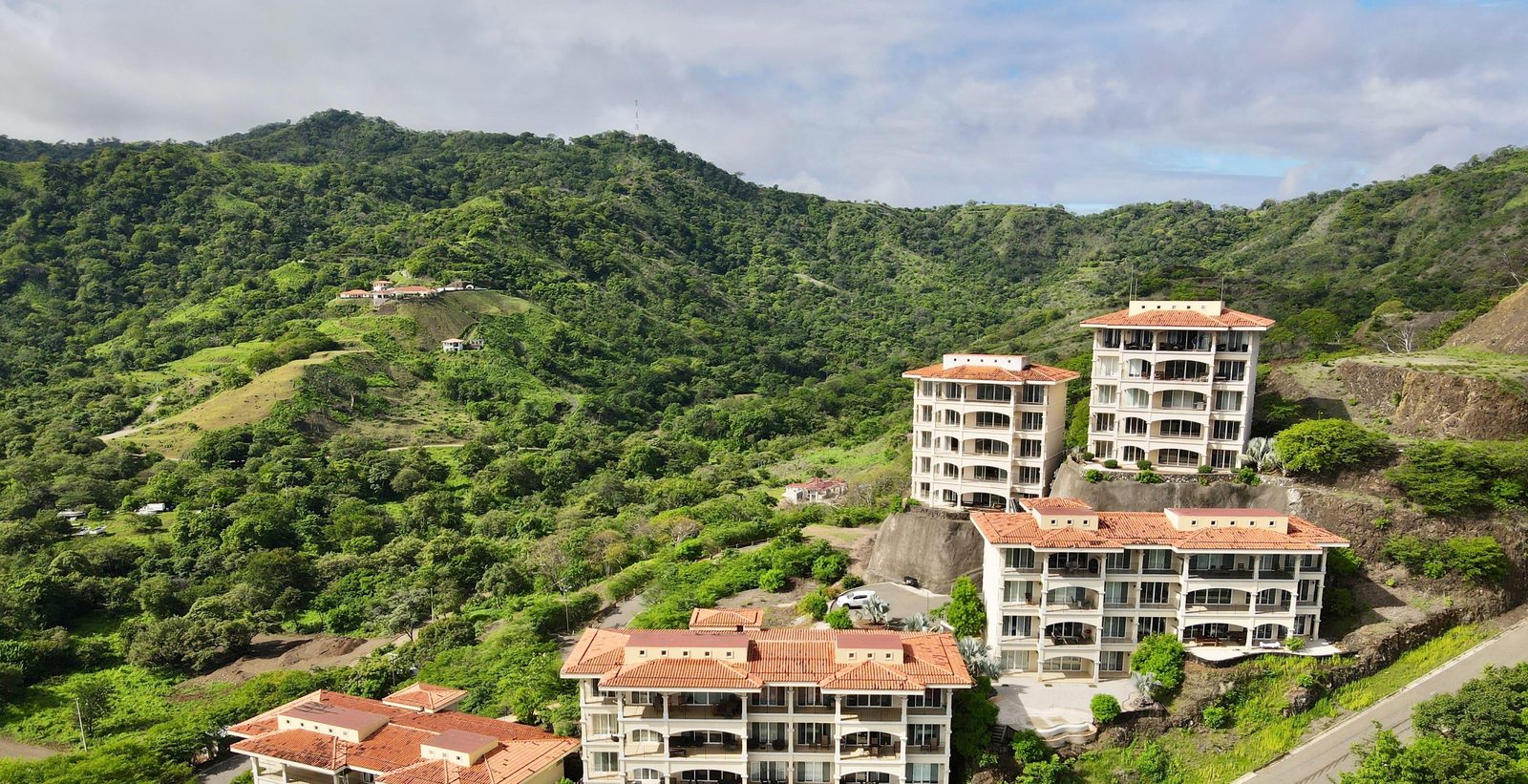 Segovia Heights Vertical Condominium towers, part of the CocoBay Estates & Segovia Heights resort community, Playas del Coco