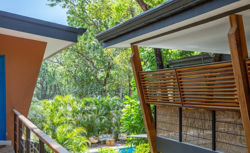 Photograph of Flora Apartments, a contemporary tropical condominium in Nosara Springs, Nosara