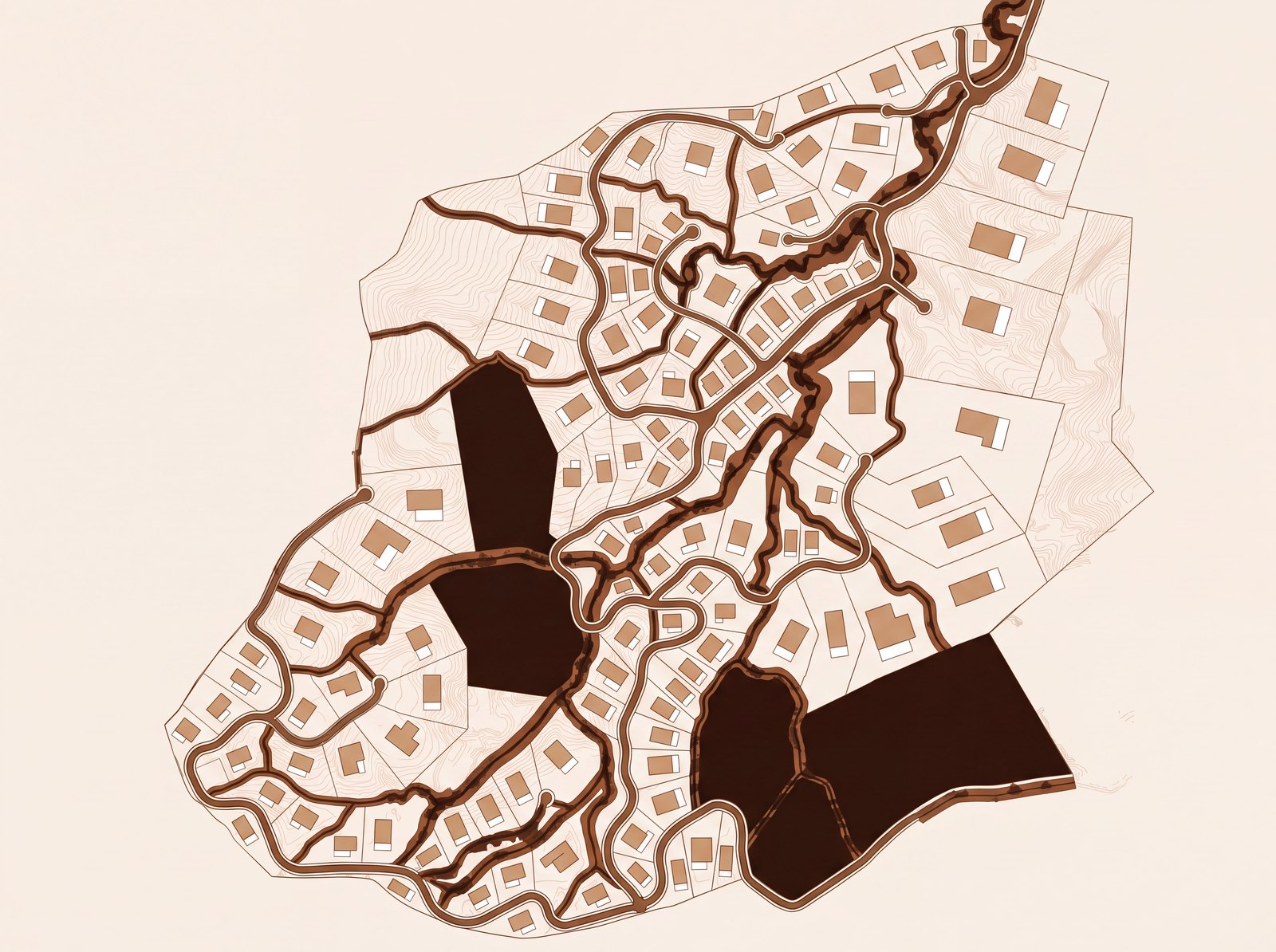Papagayo Design Center branded master plan graphic of La Montaña