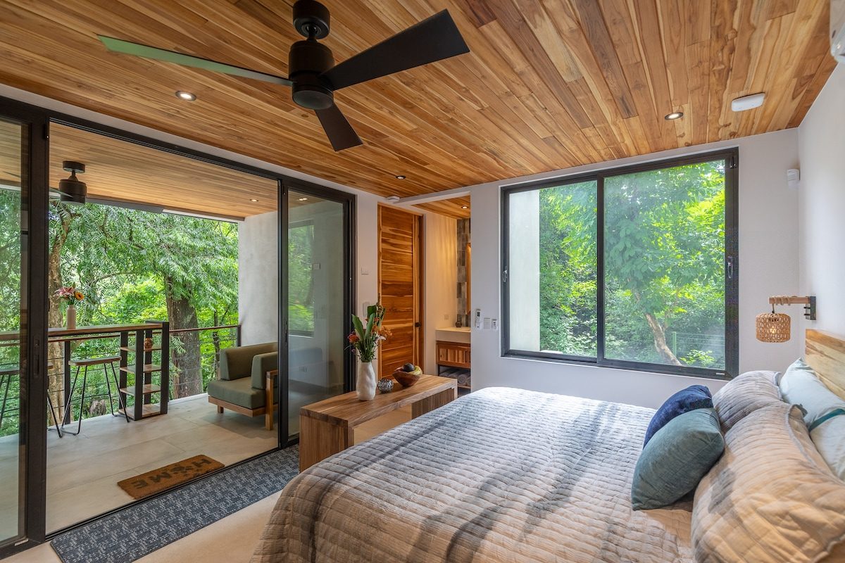 Photograph of Neptune's Treehouse, a contemporary high-end home in Nosara