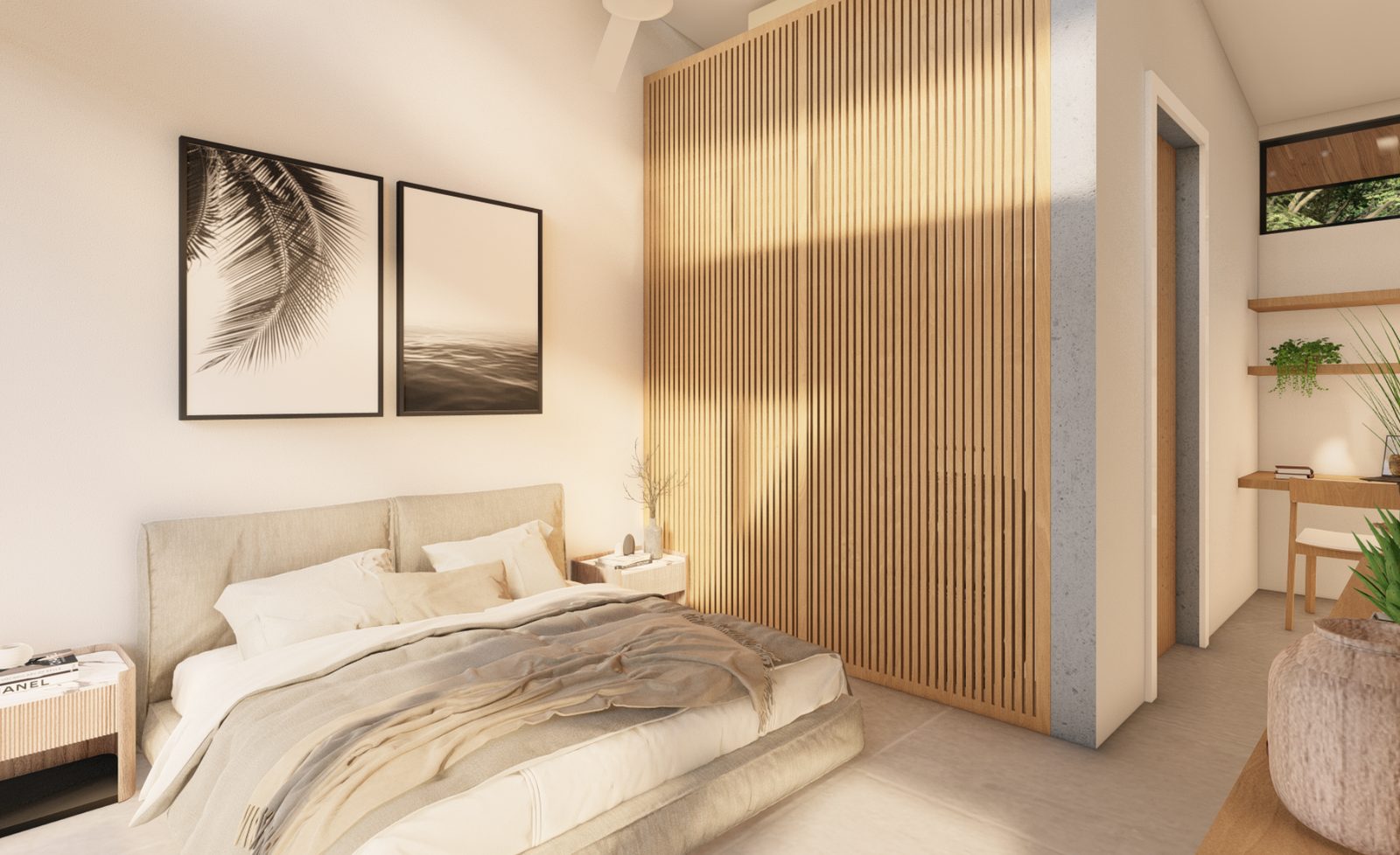 Architectural rendering of Nosara Spring, a modern tropical high-end home in Nosara Springs, Nosara