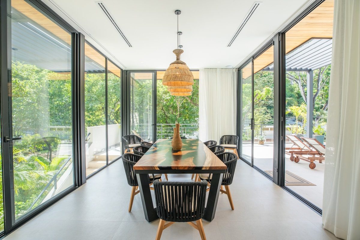Photograph of Villa Mirador, a contemporary tropical (mod high-end home in Section K, Nosara