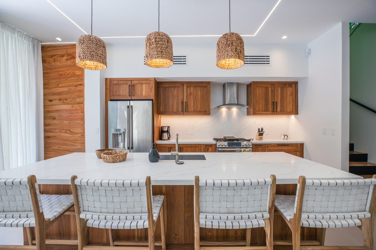 Photograph of Villa Mirador, a contemporary tropical (mod high-end home in Section K, Nosara
