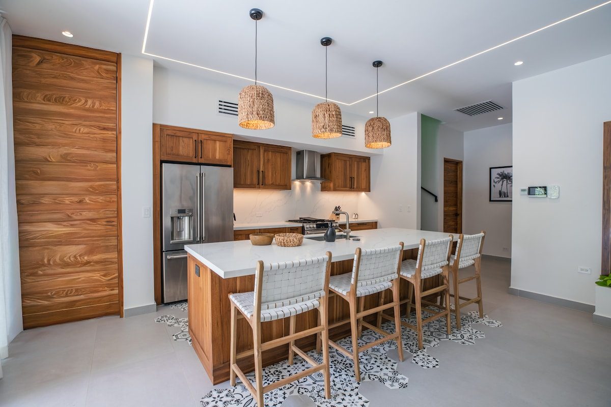 Photograph of Villa Mirador, a contemporary tropical (mod high-end home in Section K, Nosara