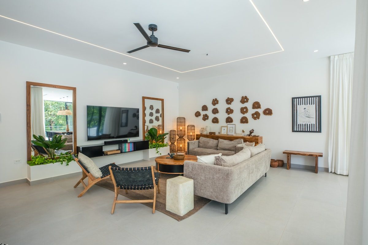 Photograph of Villa Mirador, a contemporary tropical (mod high-end home in Section K, Nosara