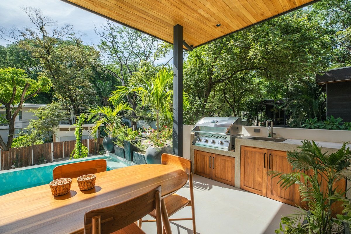 Photograph of Villa Mirador, a contemporary tropical (mod high-end home in Section K, Nosara