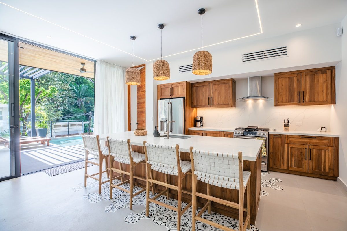 Photograph of Villa Mirador, a contemporary tropical (mod high-end home in Section K, Nosara