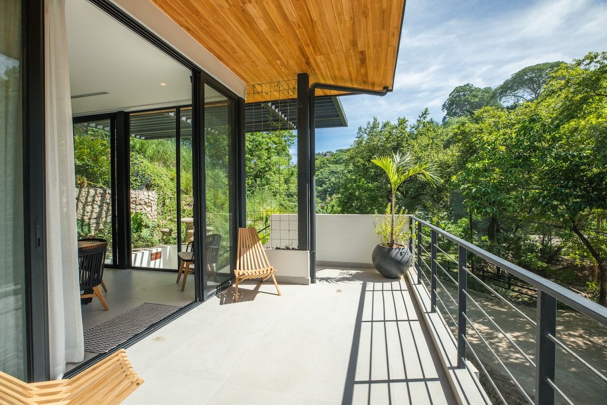 Photograph of Villa Mirador, a contemporary tropical (mod high-end home in Section K, Nosara