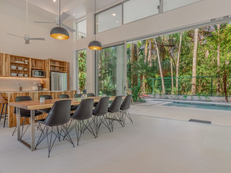 Photograph of Villa Neomar, a contemporary tropical high-end home in Playa Guiones, Nosara