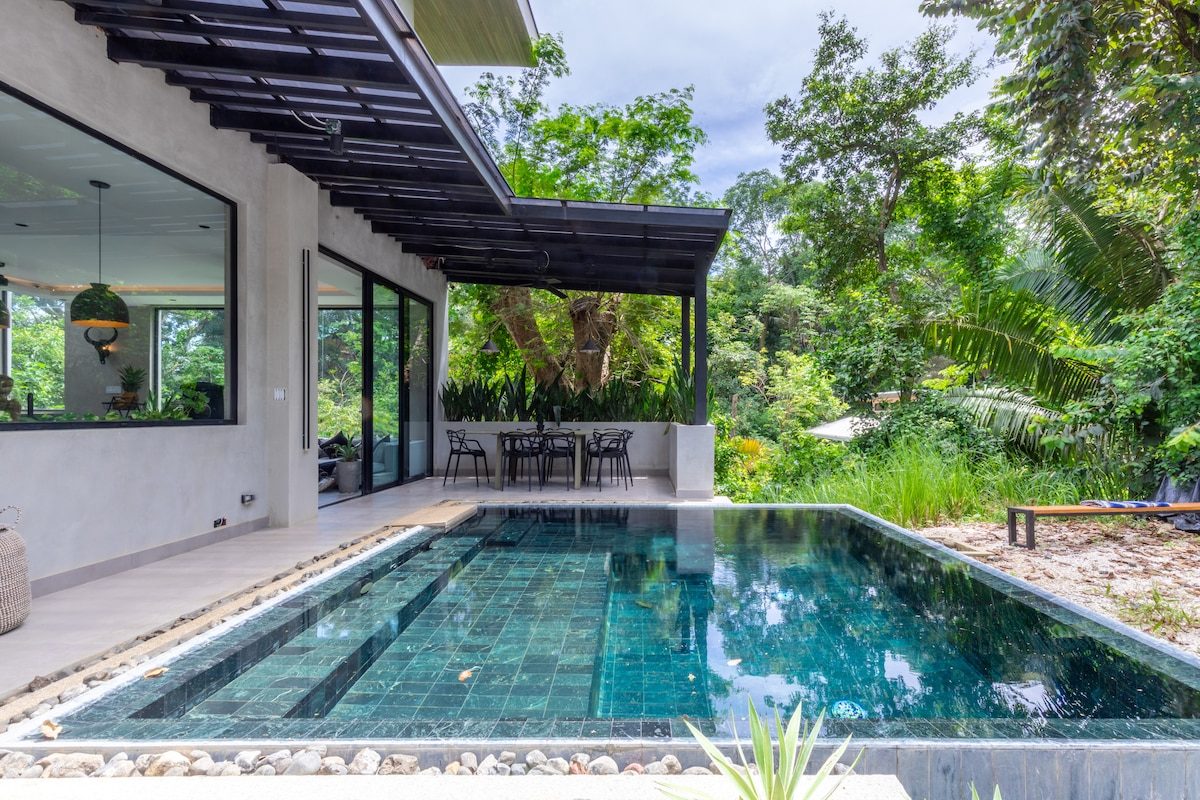 Photograph of Casa Selva, a contemporary tropical mode high-end home in Nosara
