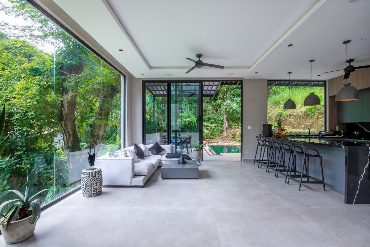 Photograph of Casa Selva, a contemporary tropical mode high-end home in Nosara