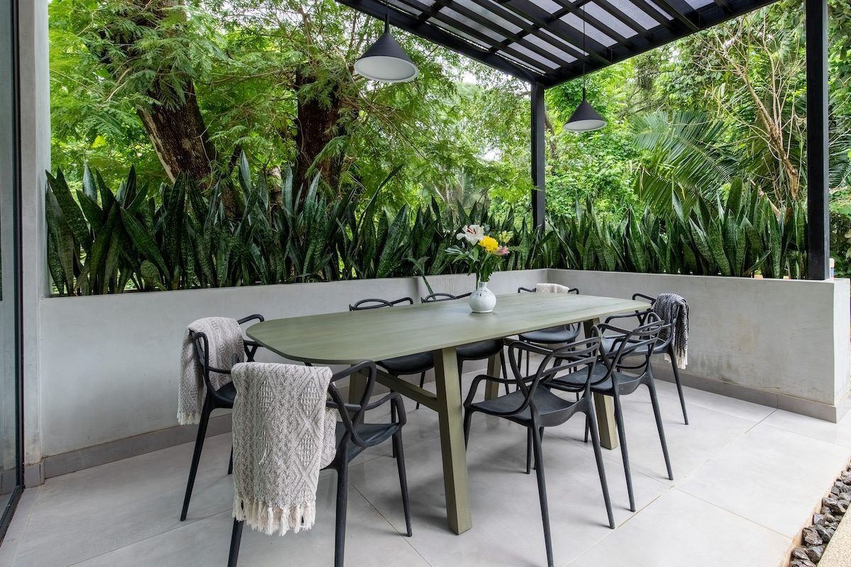 Photograph of Casa Selva, a contemporary tropical mode high-end home in Nosara